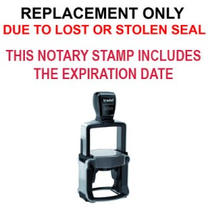 Heavy Duty Round Self-Inking Kansas Notary Stamp (includes expir